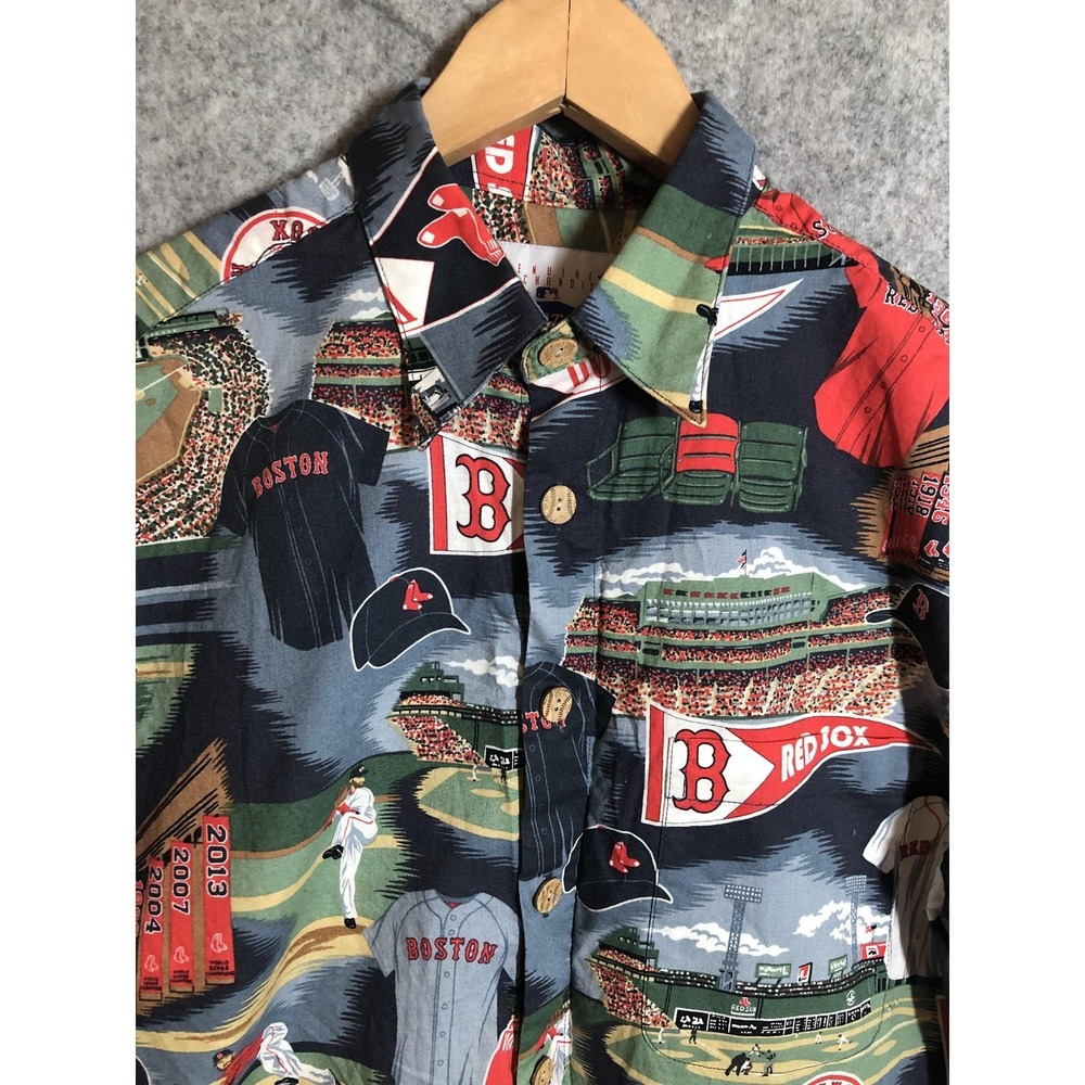 Boston Red Sox Shirt Mens Small Multi MLB Baseball Reyn Spooner Sports Hawaiian